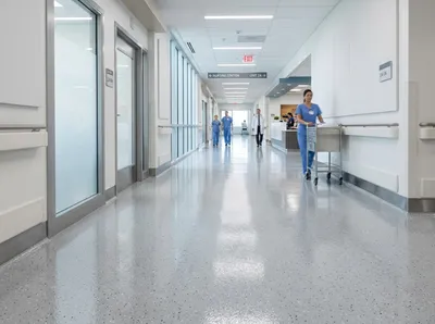 Seamless epoxy floor in a Central NJ medical office and healthcare facility