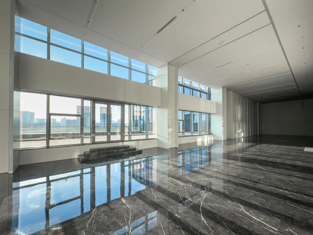 Commercial epoxy floor project ready for a free estimate