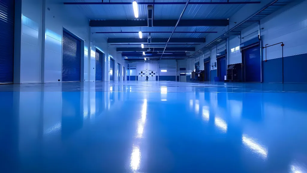 Manufacturing floor coating project ready for a free estimate