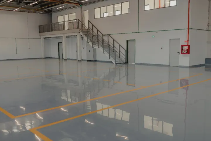 Heavy-duty industrial epoxy floor coating for warehouses and factories