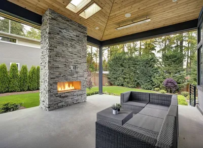 Slip-resistant epoxy coating on an outdoor patio and pool deck in Central NJ