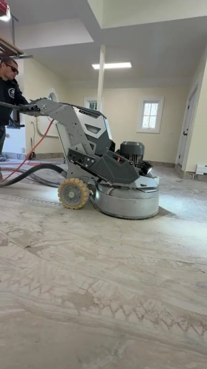 2. Grind the floor