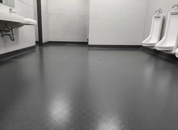 Urethane cement flooring system in an industrial facility